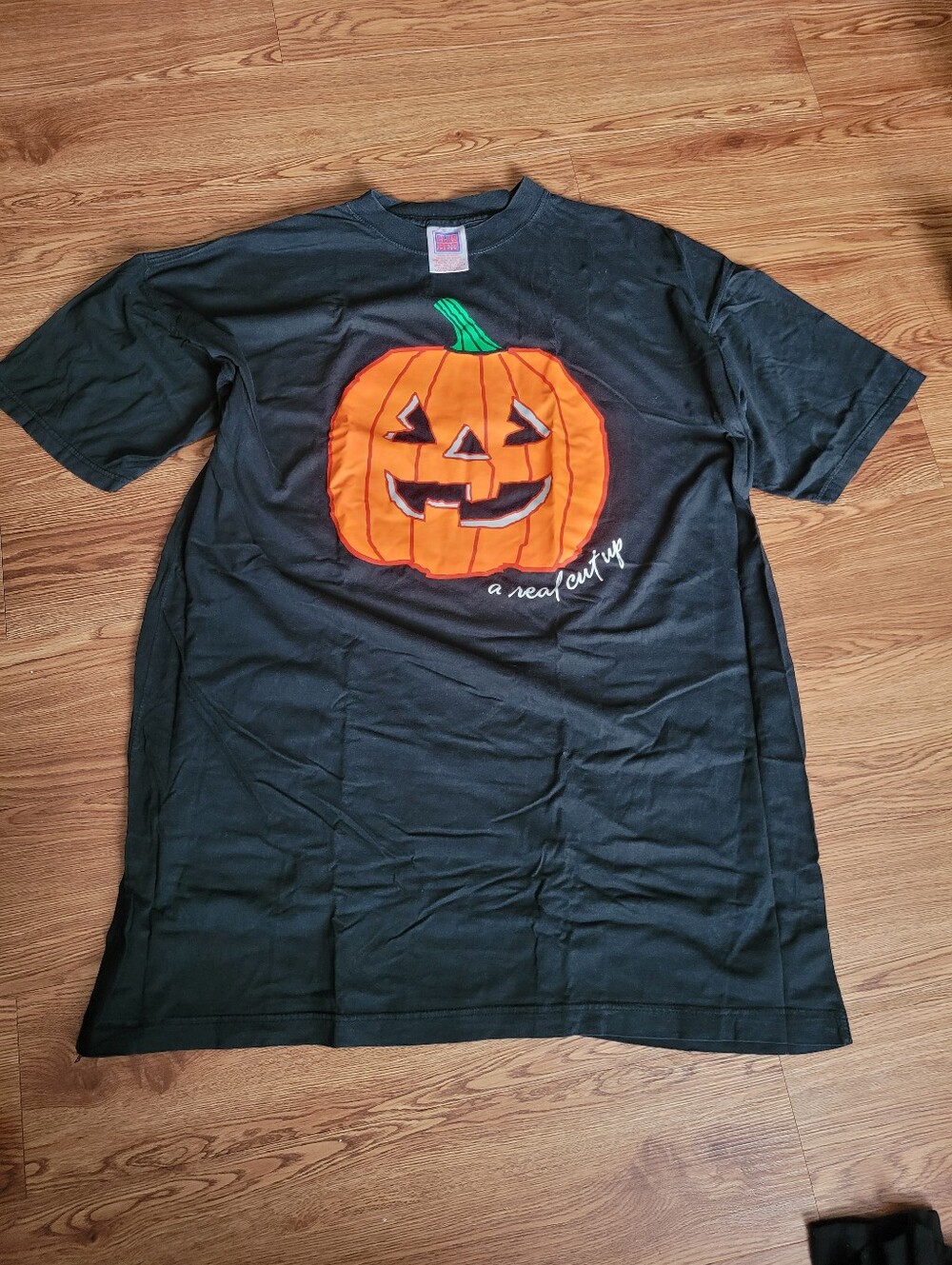 Vintage sleep shirt glow in the dark JOL pumpkin Halloween 80s 90s night PJs
